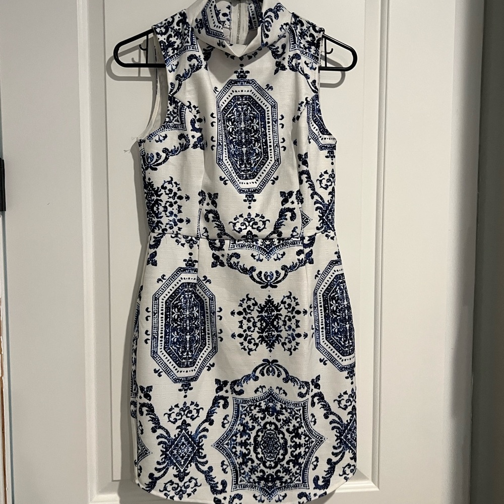 Blue and white boat dress